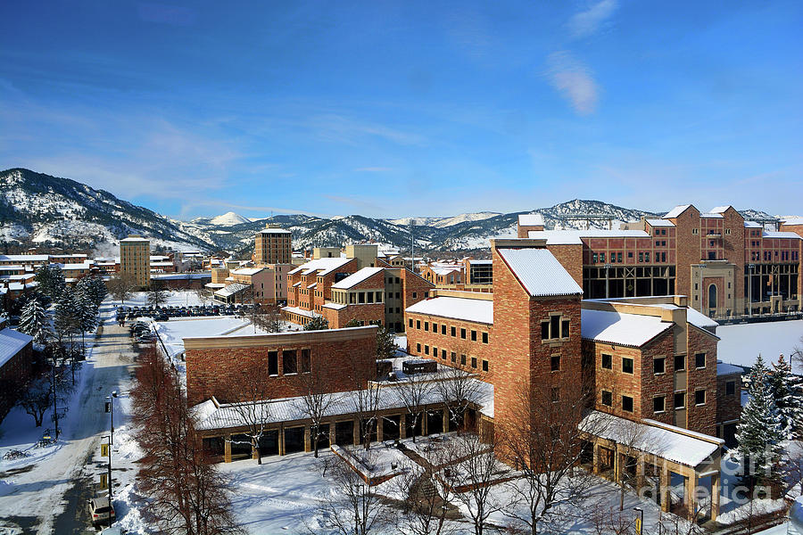 The University of Colorado Boulder Campus on a Snowy Winter Day 3