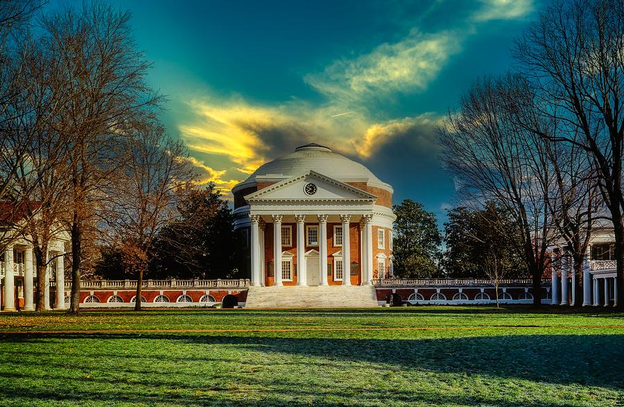 University Of Virginia Photograph - The University Of Virginia Rotunda At Sunset #3 by Mountain Dreams