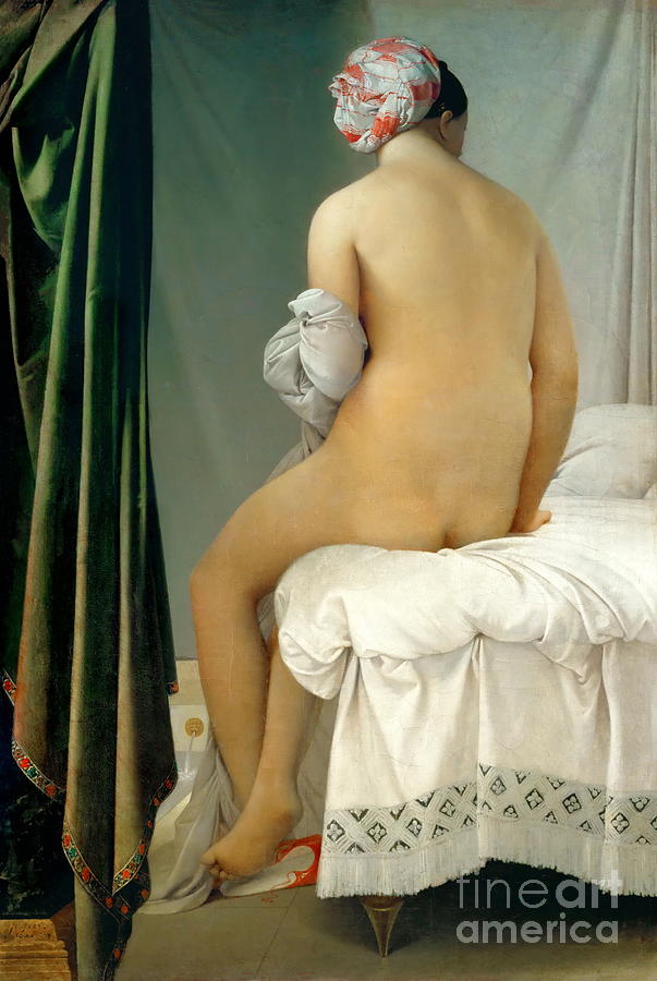 The Valpincon Bather #1 Painting by Jean-Auguste-Dominique Ingres