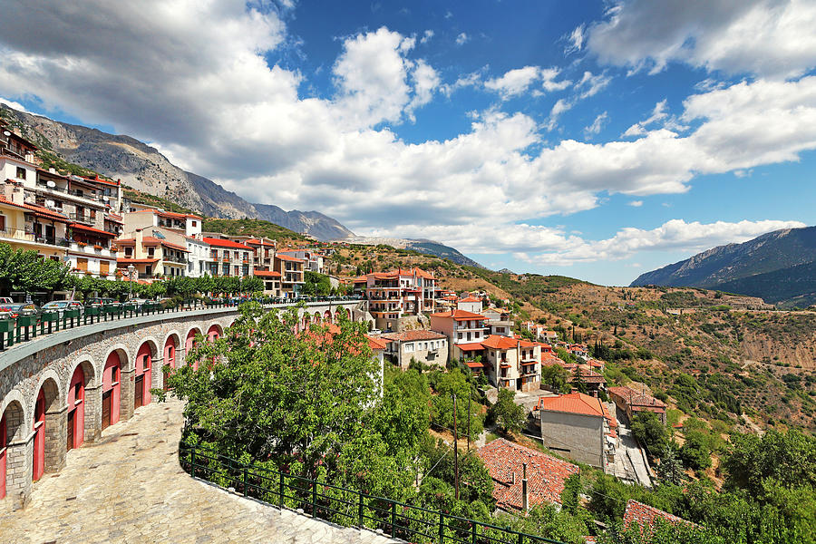 The village Arachova, Greece Photograph by Constantinos Iliopoulos ...