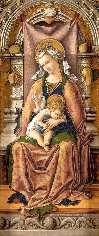 The Virgin and Child  #1 Painting by Carlo Crivelli
