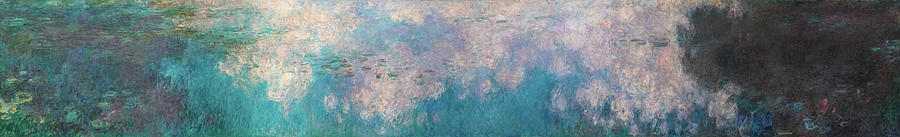 Claude Monet Painting - The Water Lilies, The Clouds #1 by Claude Monet