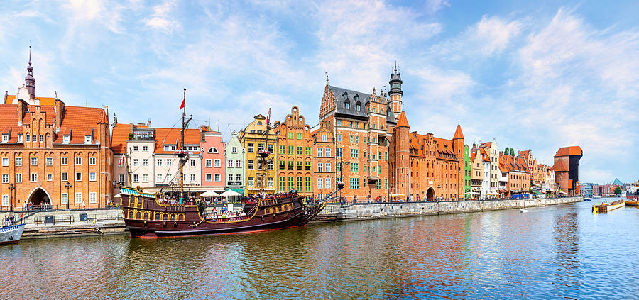 The waterfront area of Gdansk #1 Photograph by Syolacan
