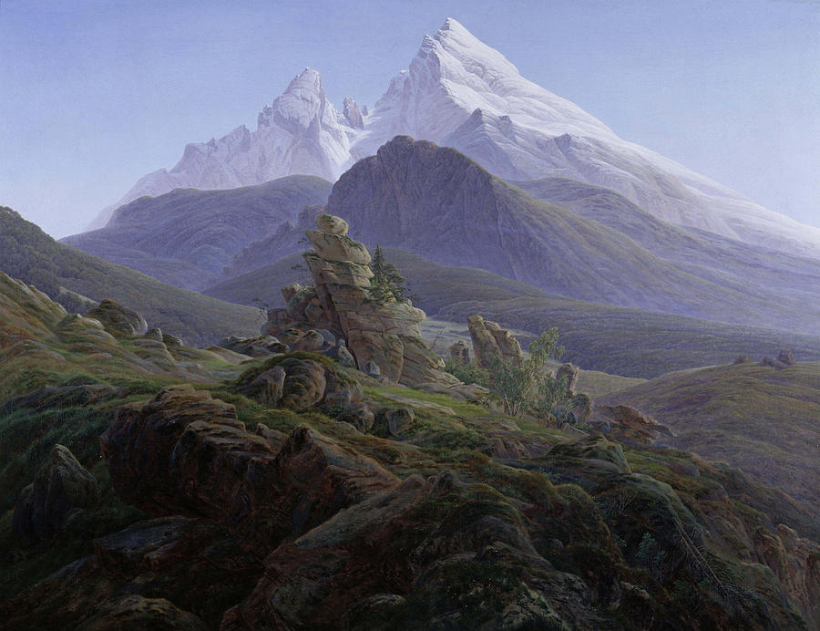 The Watzmann Painting by Caspar David Friedrich - Fine Art America