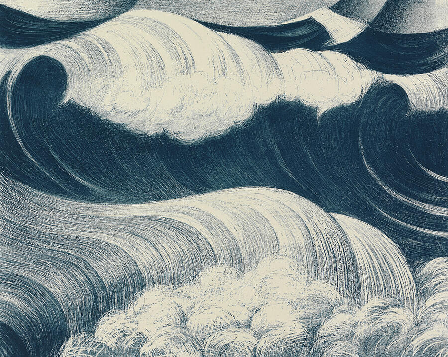 The Wave By C R W Nevinson Painting