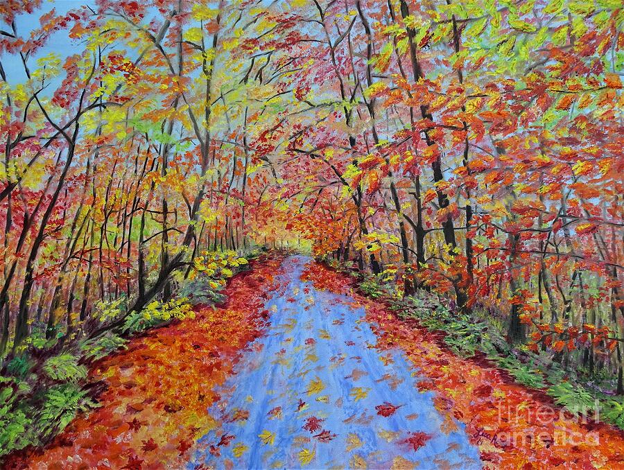 The way Home Painting by Lisa Rose Musselwhite