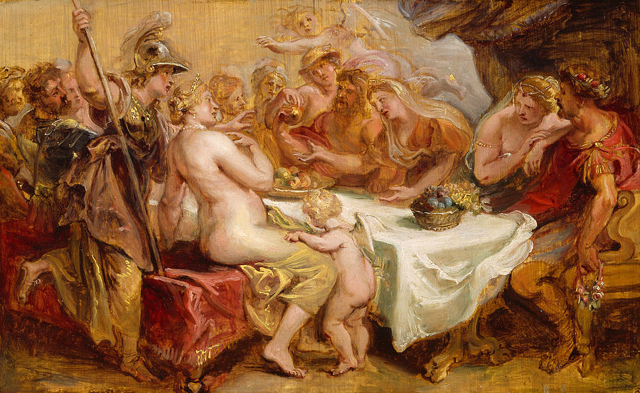 The Wedding of Peleus and Thetis #2 Painting by Peter Paul Rubens