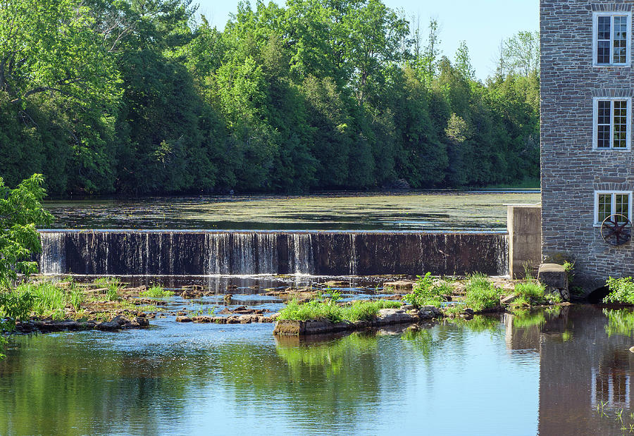 The weir at Spencerville Mill. #1 Photograph by Rob Huntley