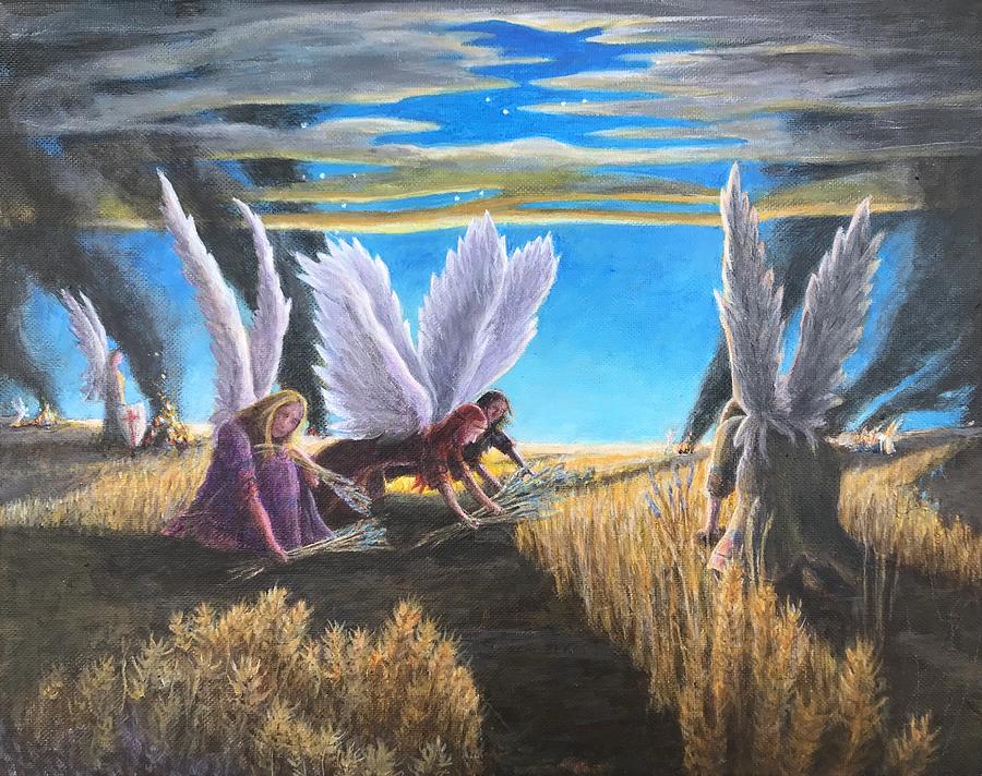 The Wheat And The Tares  #1 Painting by Matt Konar