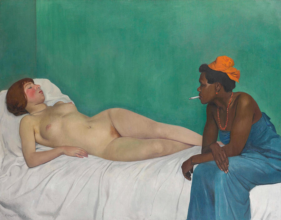 The White and the Black, from 1913 Painting by Felix Vallotton