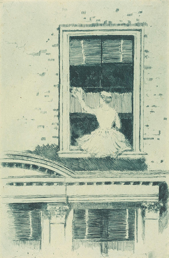 The Window Cleaner #2 Drawing by Theodore Roussel