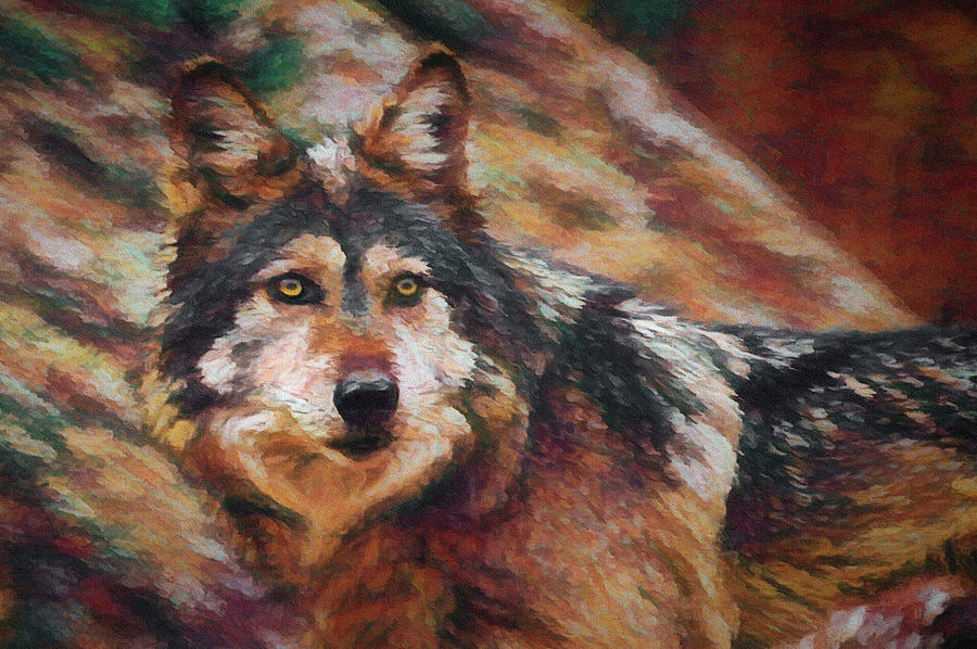 The Wolf Da #1 Digital Art by Ernest Echols
