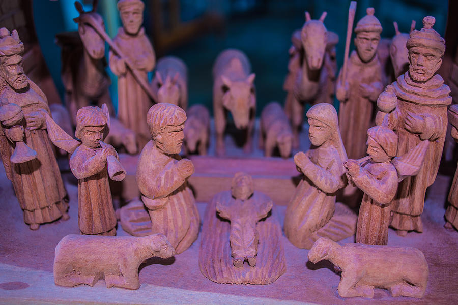 The wooden Nativity #1 Photograph by Nathanaparise