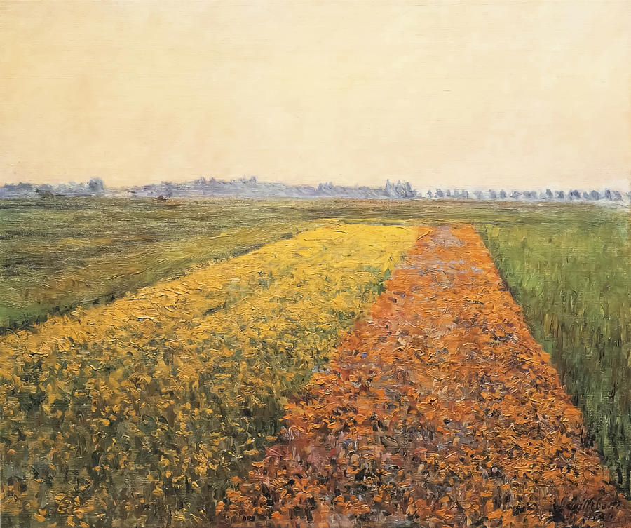 The Yellow Fields At Gennevilliers By Gustave Caillebotte Painting