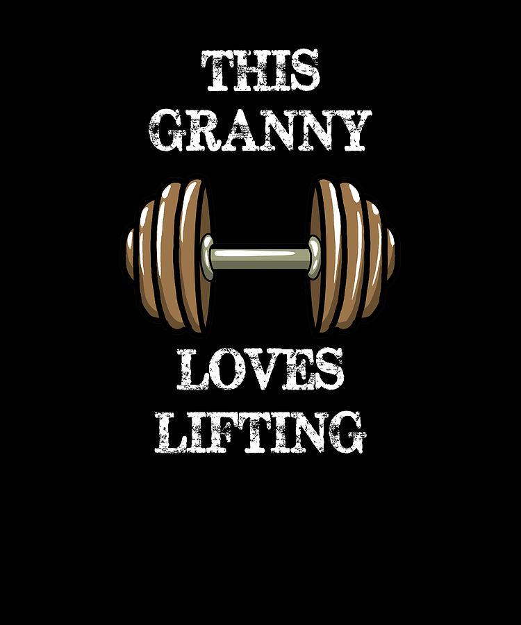 This Granny Loves Lifting Funny Bodybuilding Weight Lifting Digital