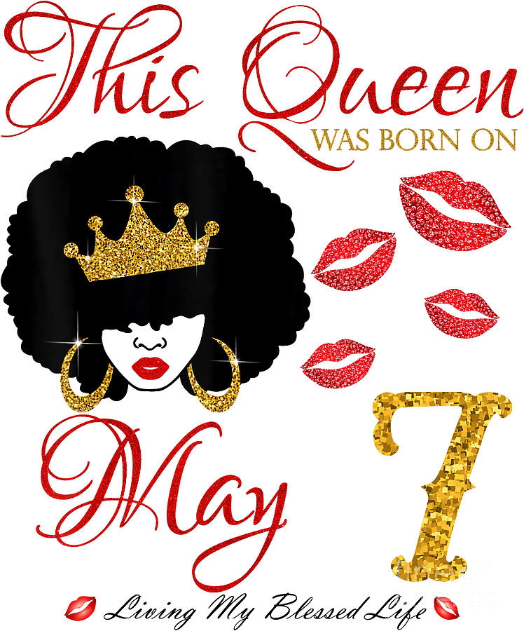 This Queen Was Born In May Birthday Png, Digital Download, Digital ...