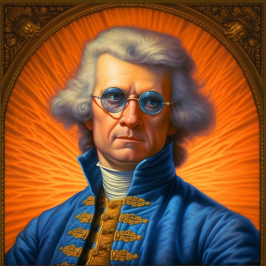 Thomas  Jefferson    Rembrandt  Peale  As  The  Model   By Asar Studios Painting