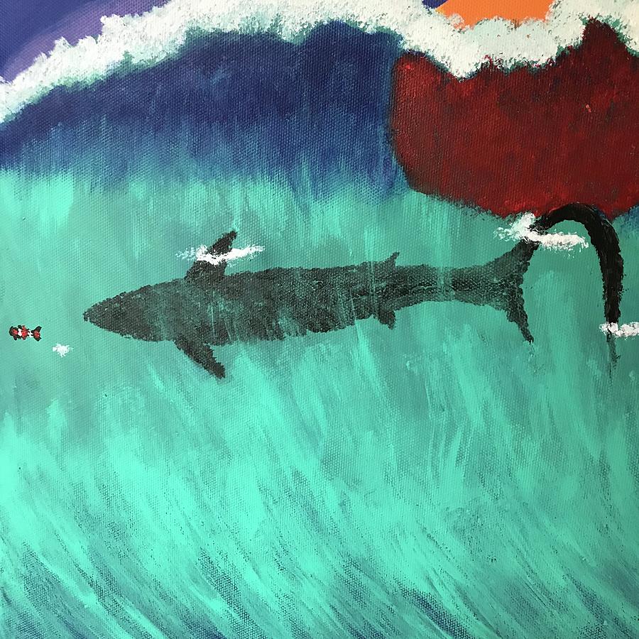 Thrasher shark #1 Digital Art by Robert Lennon