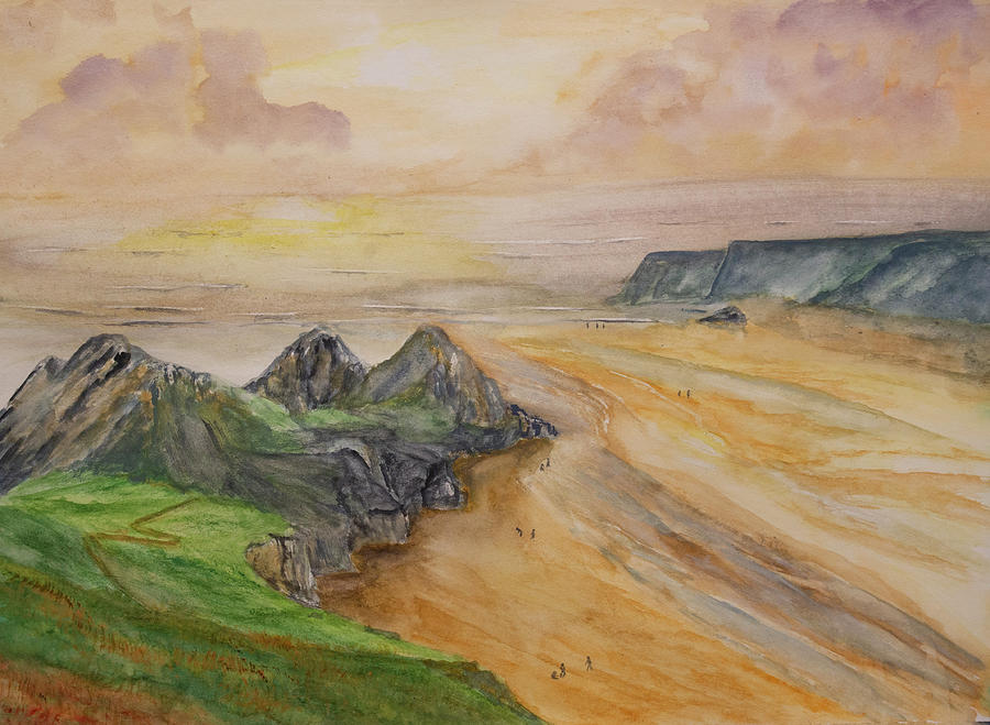 Three Cliff Bay Painting