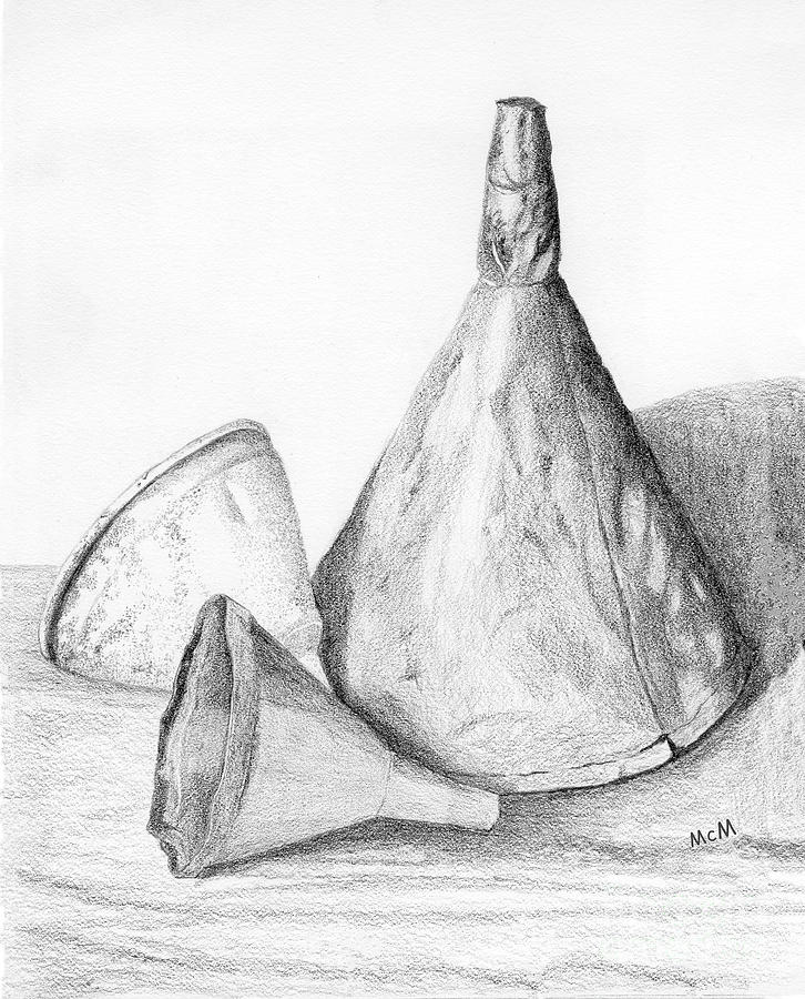 Three Funnels #1 Drawing by Garry McMichael
