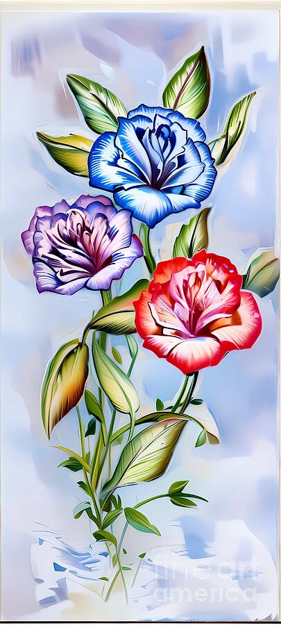 Three Roses Digital Art