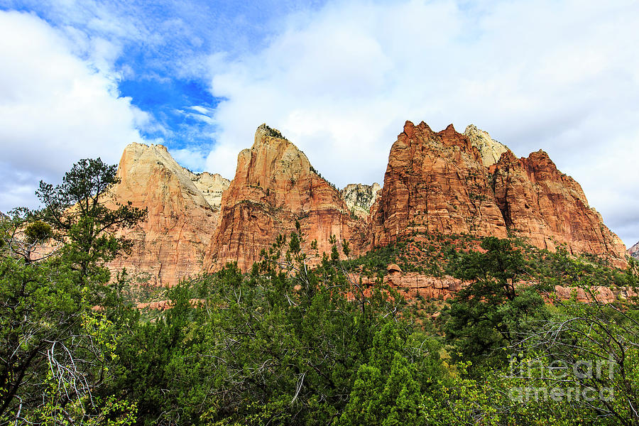 Three Sisters Zion National Park #2 Photograph by Ben Graham