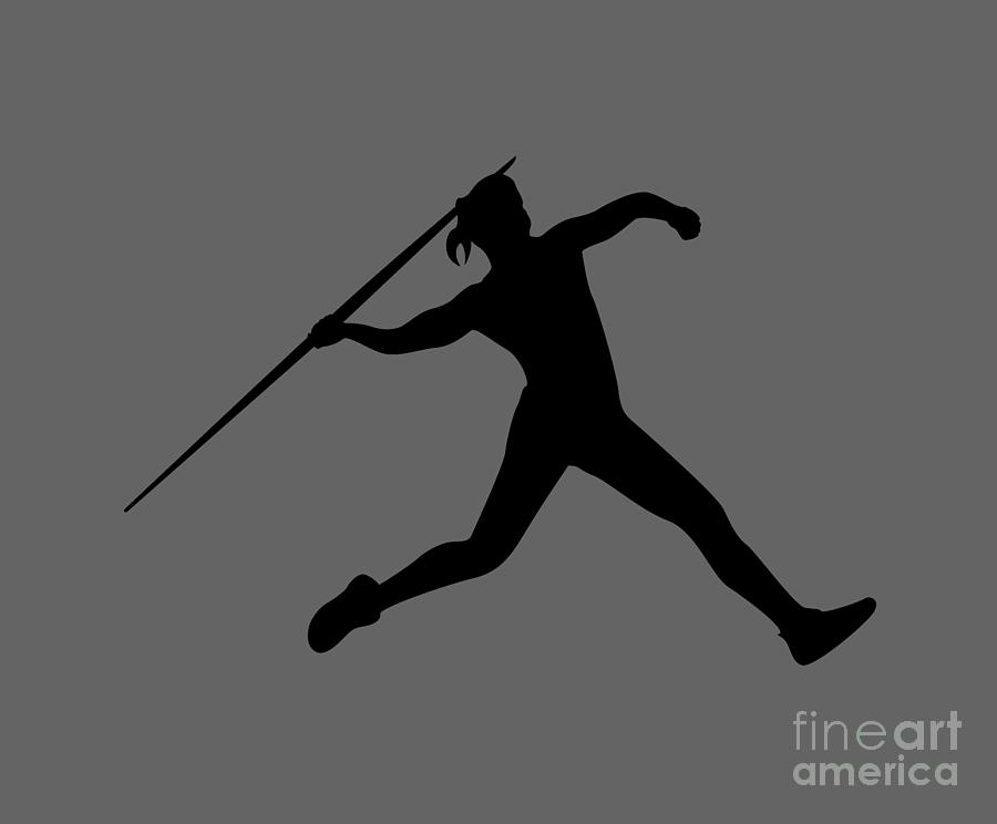 Throwing A Javelin drawing Digital Art by Blondia Bert Pixels