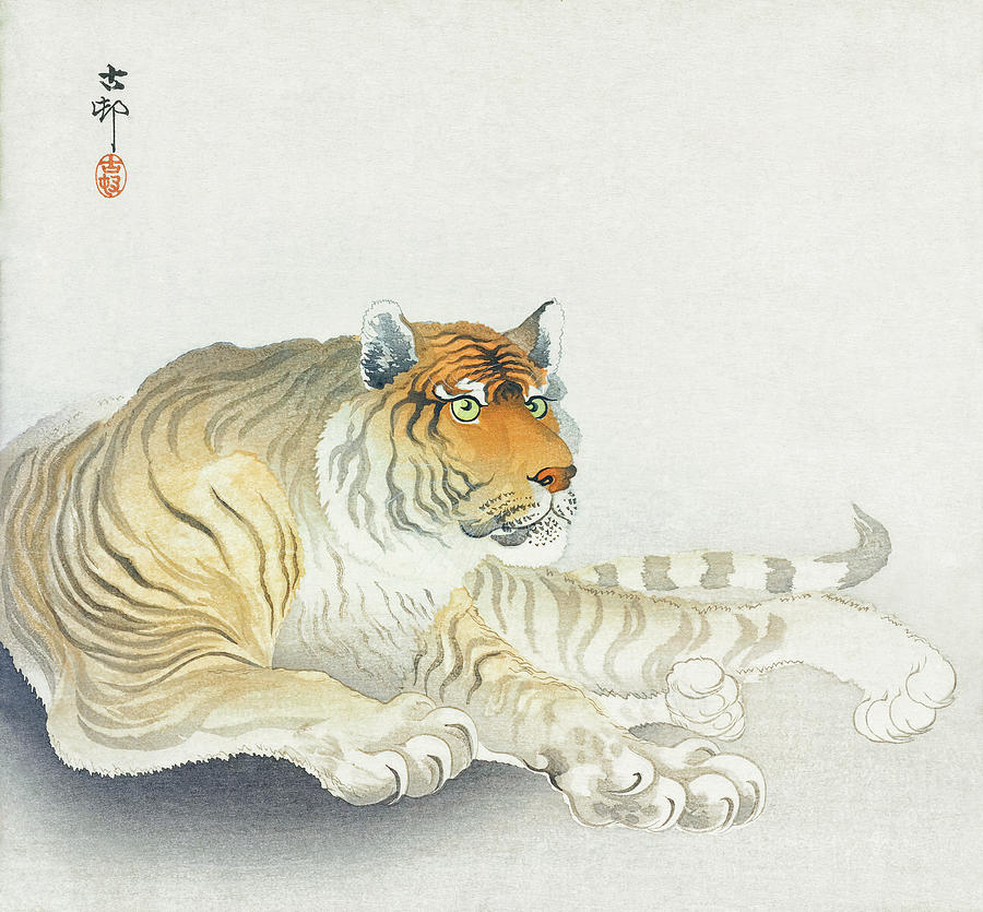 Ohara Koson Painting - Tiger by Ohara Koson by Mango Art