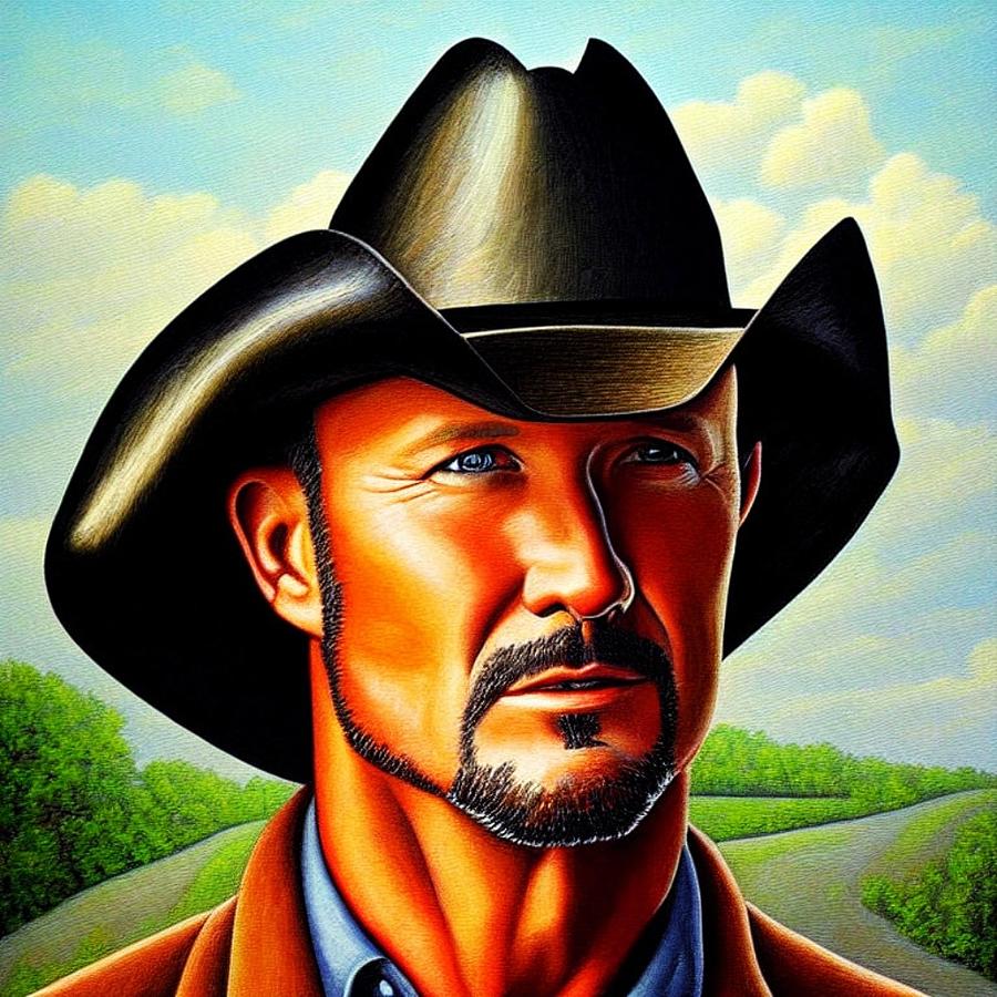 Tim McGraw Digital Art by Bob Smerecki - Fine Art America