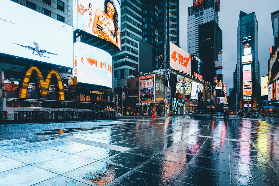 Times Square after the rain #1 Photograph by Yukinori Hasumi