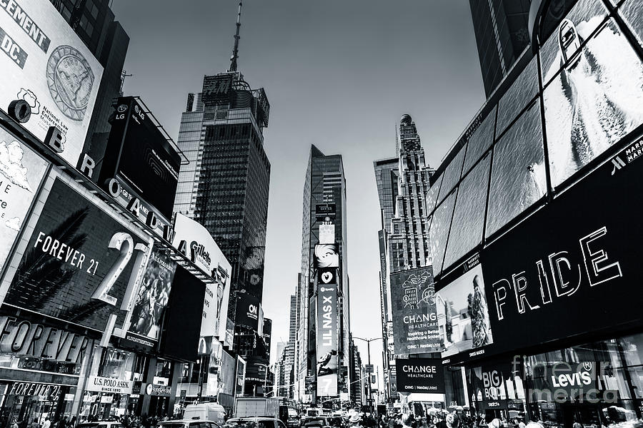 Times Square In New York City, The Usa. Photograph