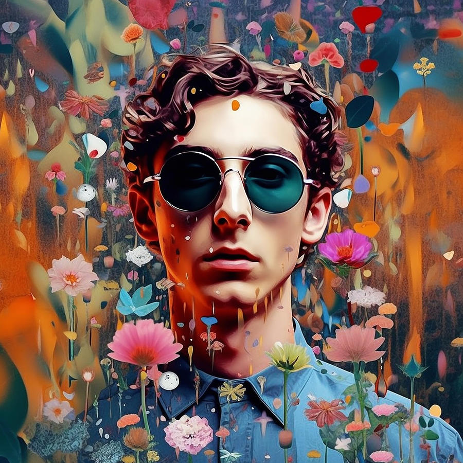 Timothee chalamet Digital collages of diverse by Asar Studios Painting ...