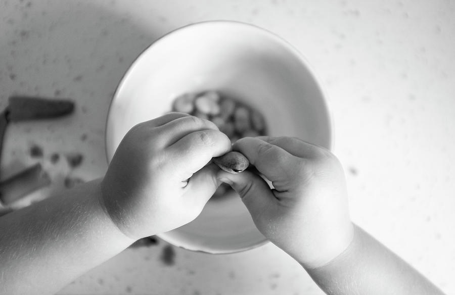 Tiny Hands Broad Beans Photograph