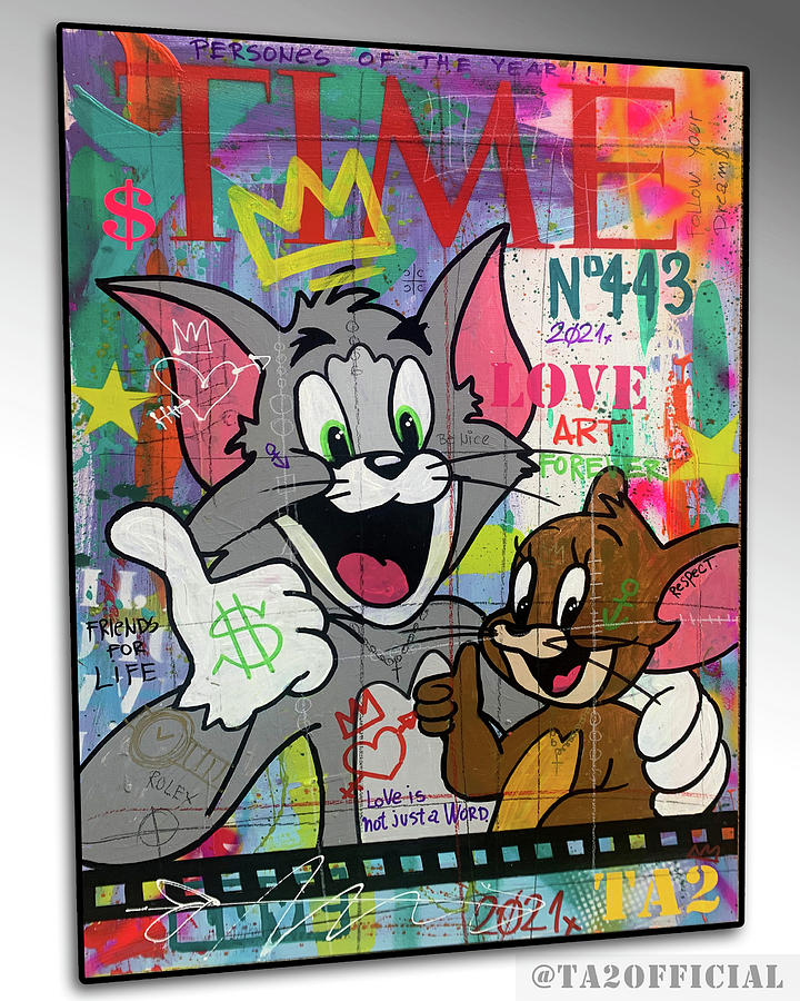 Tom and Jerry Drawing by Damir Stancic - Fine Art America