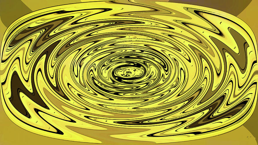 Tom Stanley Janca Abstract Yellow And Black  #1 Digital Art by Tom Janca