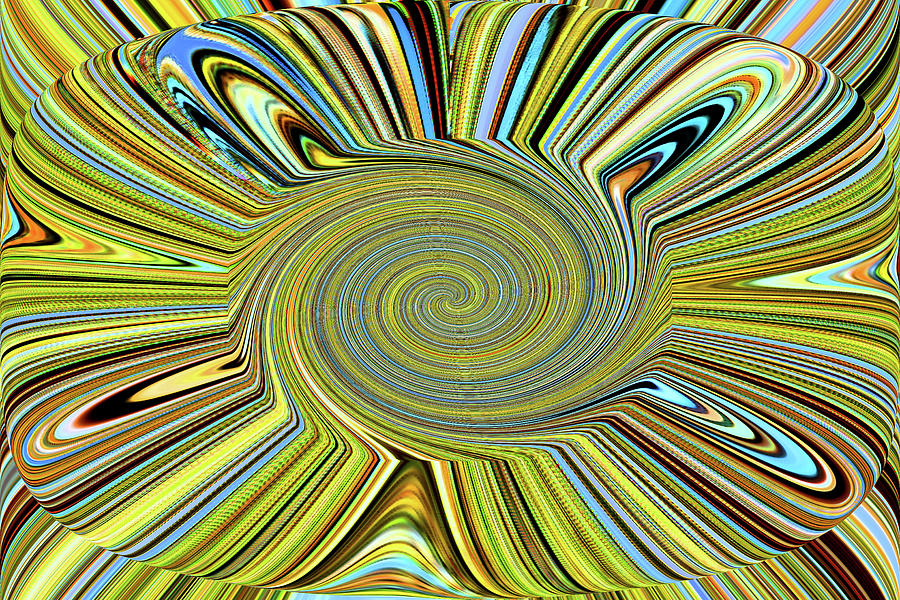 Tom Stanley Janca Sunflower Abstract #1 Digital Art by Tom Janca