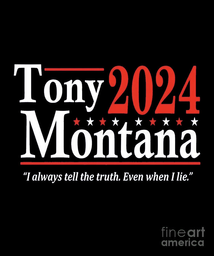 Tony Montana Scarface Presidential election 2024 Digital Art by Herrybert