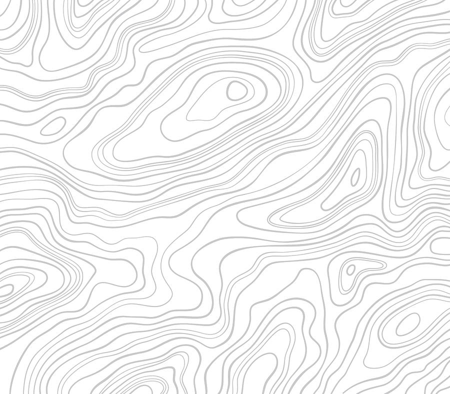 Topographic Lines Background #1 Drawing by Filo