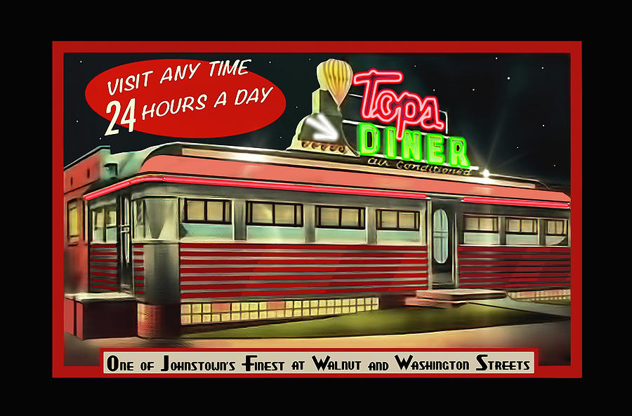 Tops Diner Photograph by ARTtography by David Bruce Kawchak