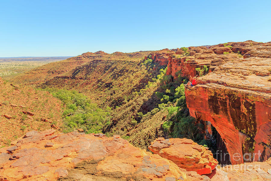 Tourism at Kings Canyon Australia #1 Photograph by Benny Marty