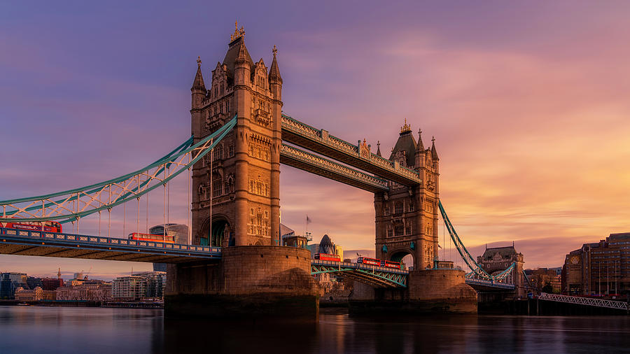 Tower Bridge sunrise Photograph by Doug Stratton - Fine Art America