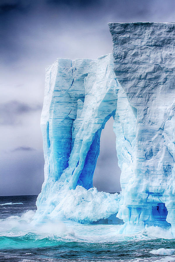 Tower Sculpture In Iceberg Photograph