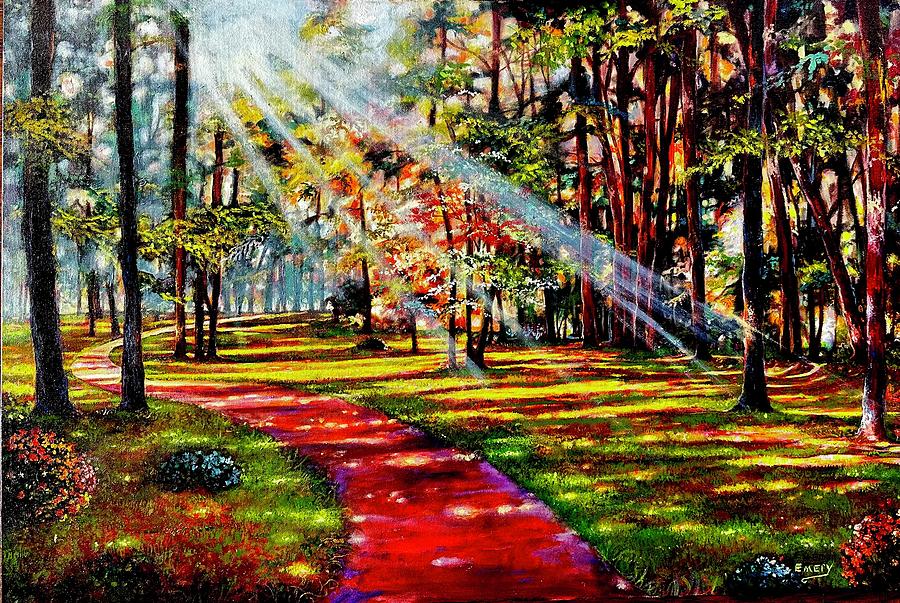 Trails of light #2 Painting by Emery Franklin