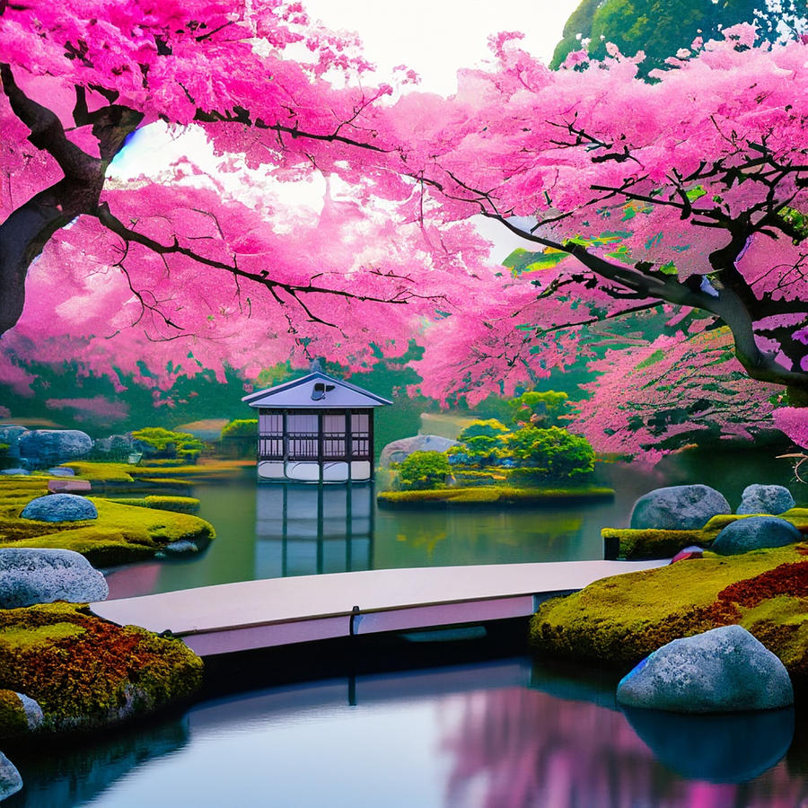 Tranquil Japanese Garden, A Japanese Touch For Your Home Photograph by ...