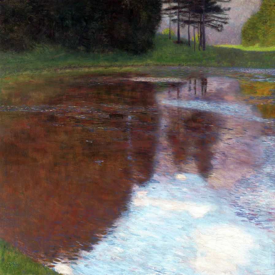 Gustav Klimt Painting - Tranquil Pond #1 by Jon Baran