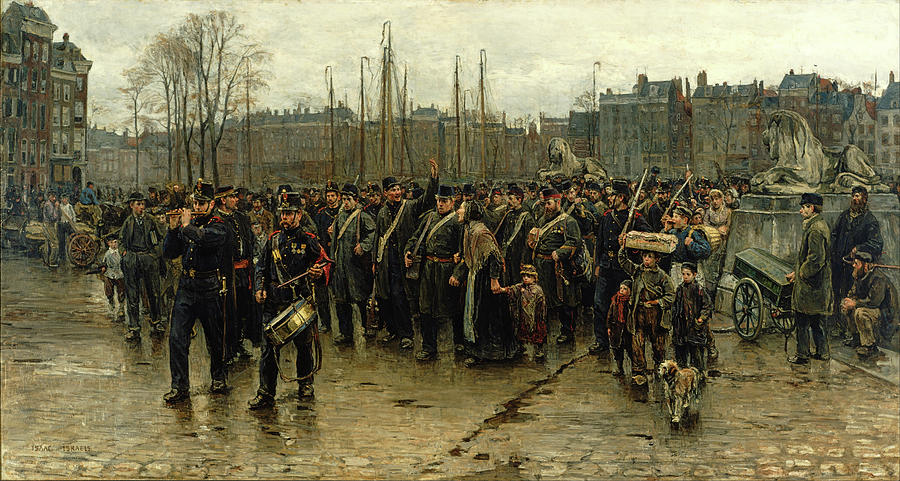 Isaac Israels Painting - Transport of colonial soldiers #1 by Isaac Israels