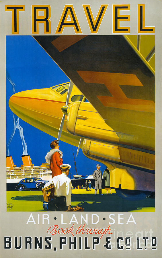 TRAVEL POSTER, c1935 #2 Painting by Granger TRAVEL POSTER, c1935 #2 Painting by Granger
