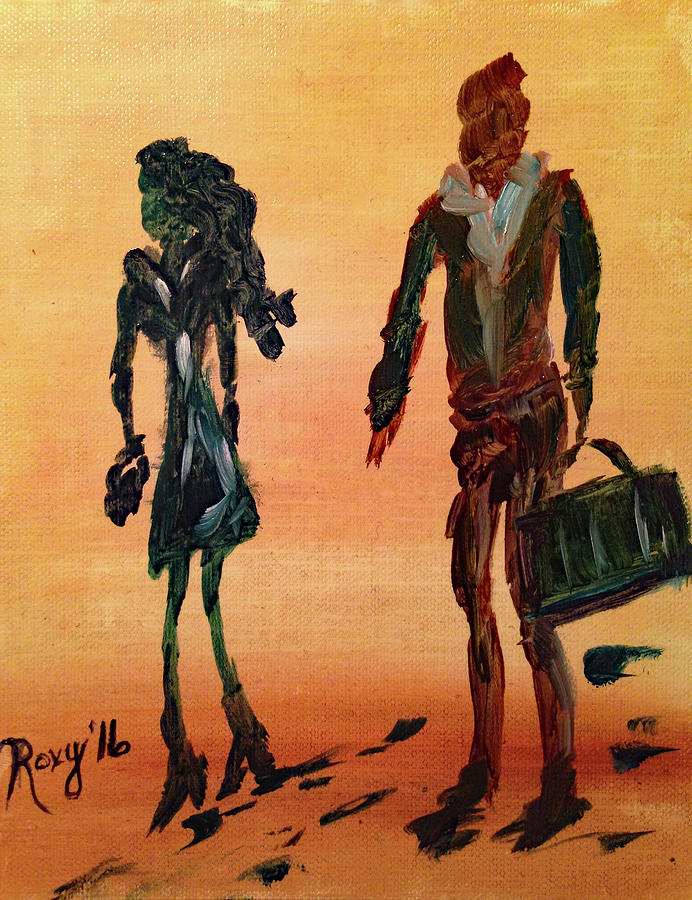 Travelers #1 Painting by Roxy Rich