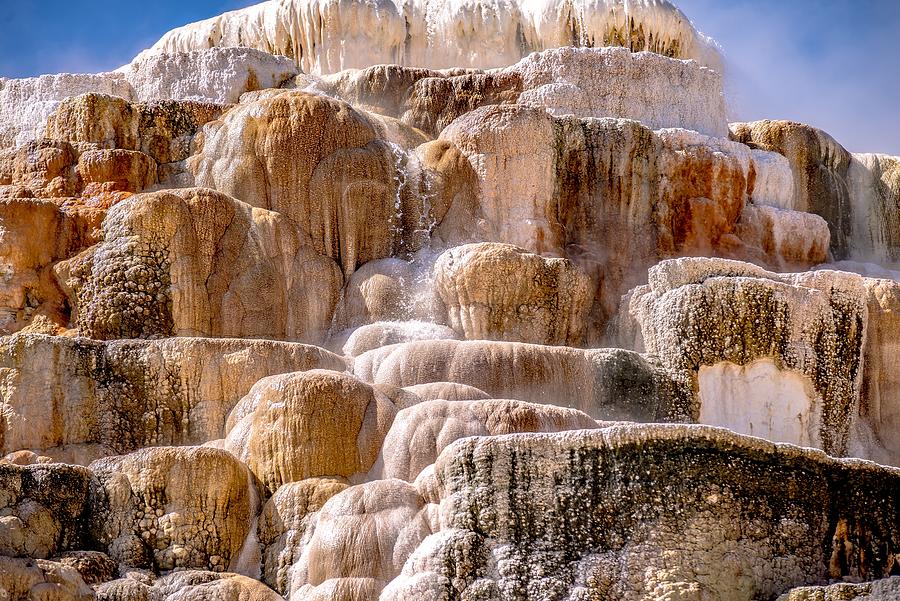 Travertine Terraces, Mammoth Hot Springs, Yellowstone #1 Photograph by Alex Grichenko