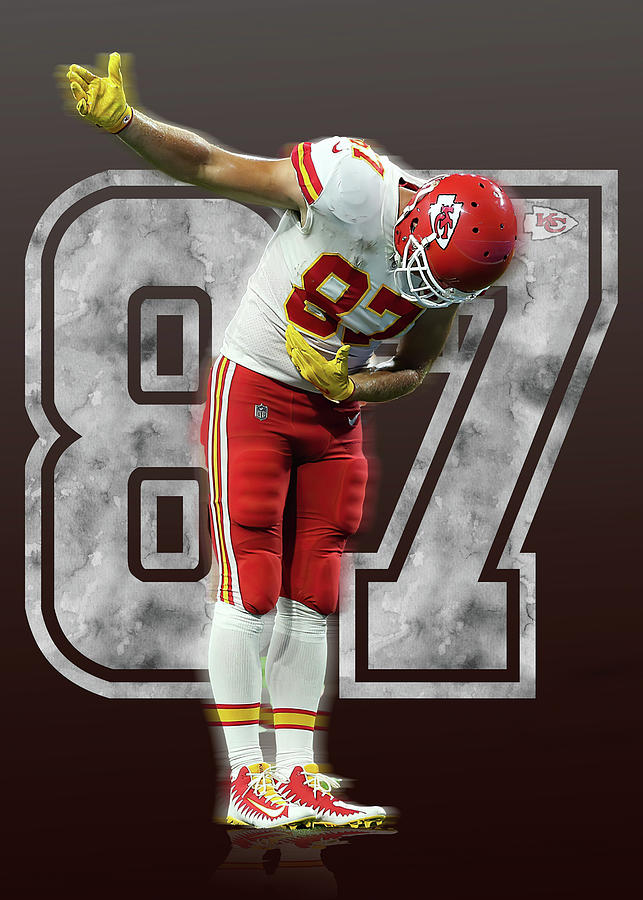 Travis Kelce poster Digital Art by Luong Dat